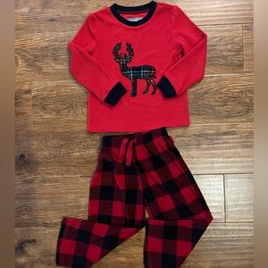Kids plaid Christmas pajamas size 4T Eddie Bauer